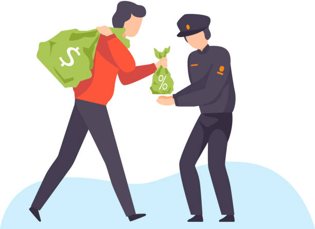 character-offer-bag-of-money-to-policeman